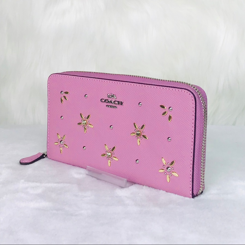 Coach Stud Accordion Zip Wallet - Picture 2 of 8